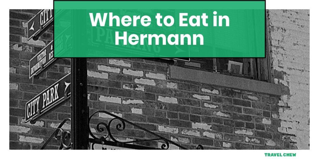 where to eat in Hermann Missouri