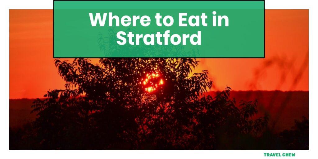 where to eat in Stratford Connecticut