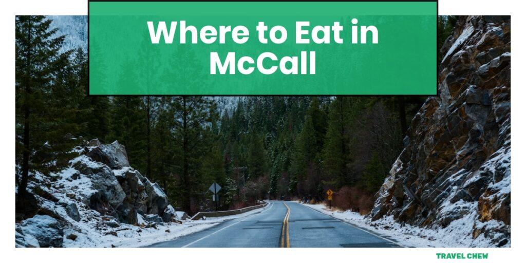 where to eat in McCall Idaho