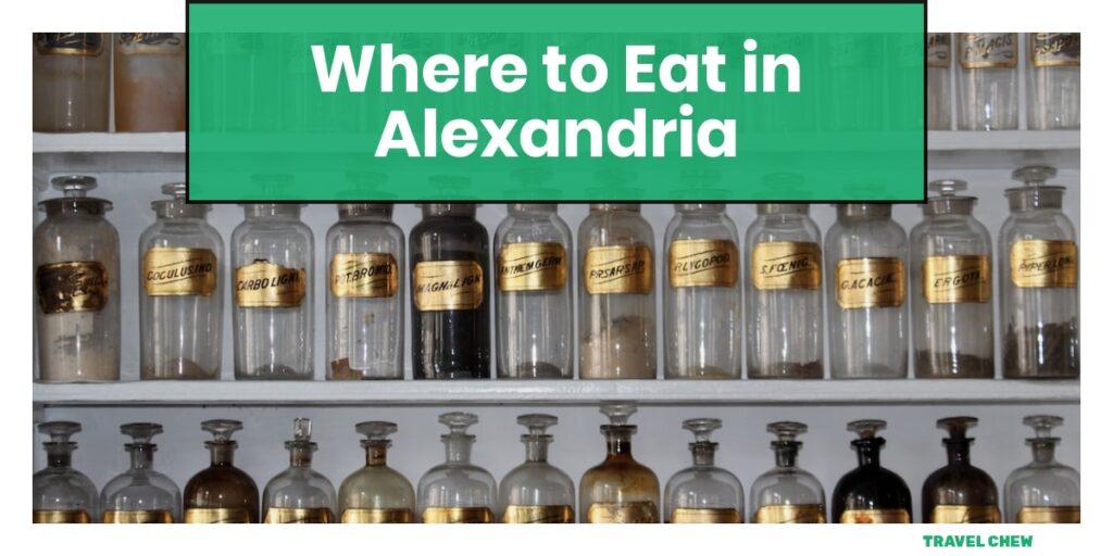 where to eat in Alexandria Virginia